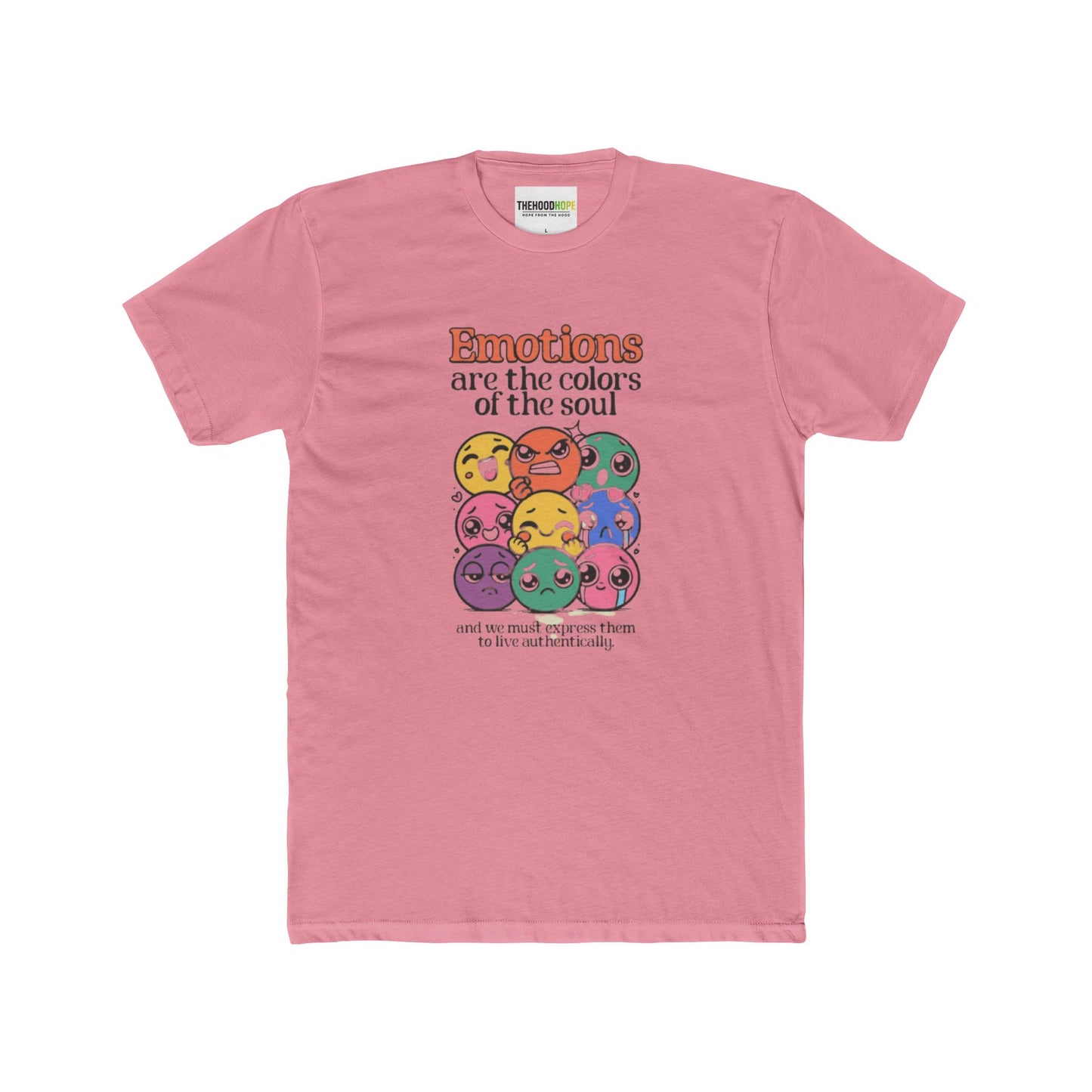 Emotional Colors Unisex Cotton Crew Tee | Express Yourself, Gift for Friends, Casual Wear, Mental Health Awareness, Fun Graphic Tee