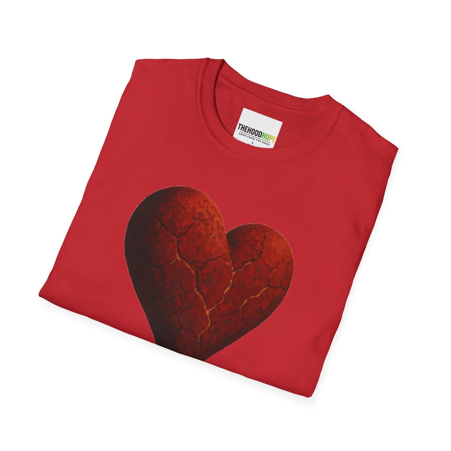Cracked, Not Crushed Unisex T-Shirt | Inspirational Tee | Heart Design | Gift for Friends | Motivational Clothing