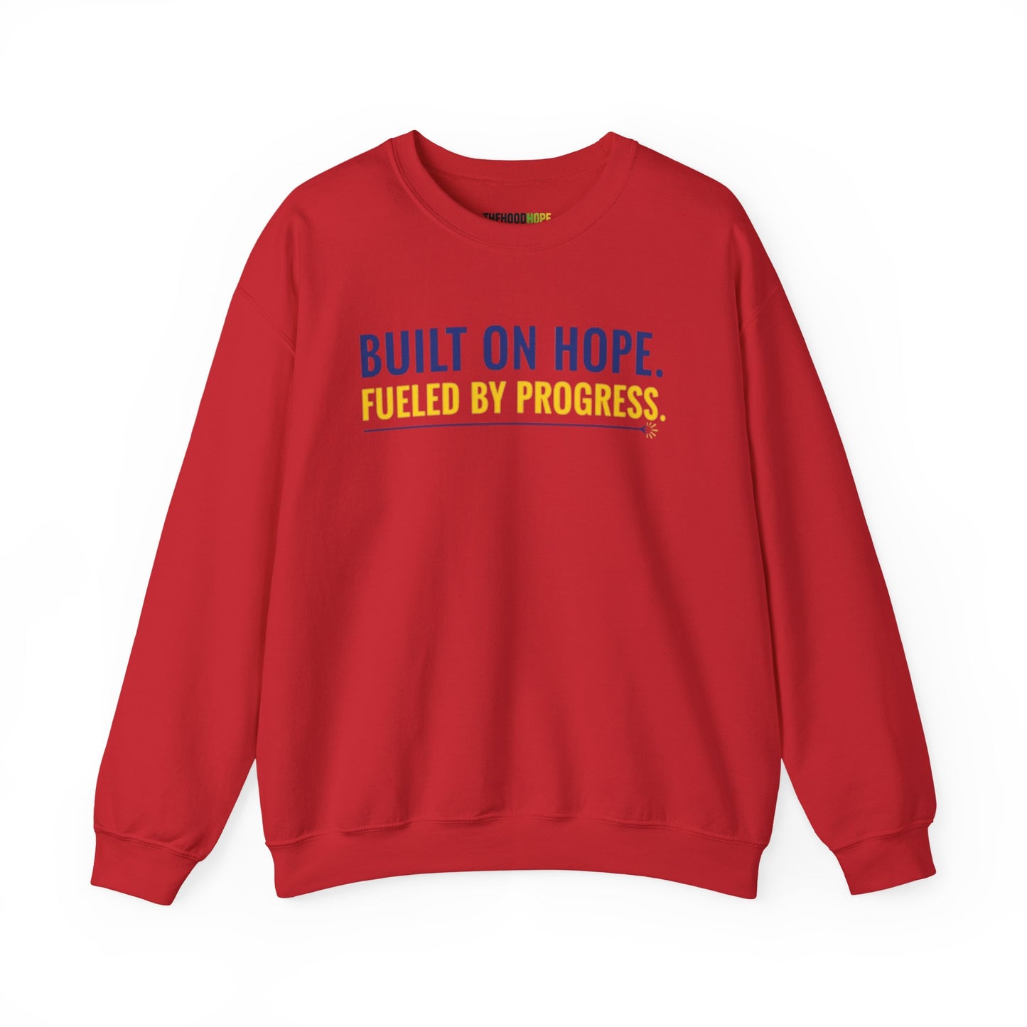 Hope & Progress Crewneck Sweatshirt, Inspirational Apparel, Cozy Layer, Gifts for Friends, Motivational Sweatshirt