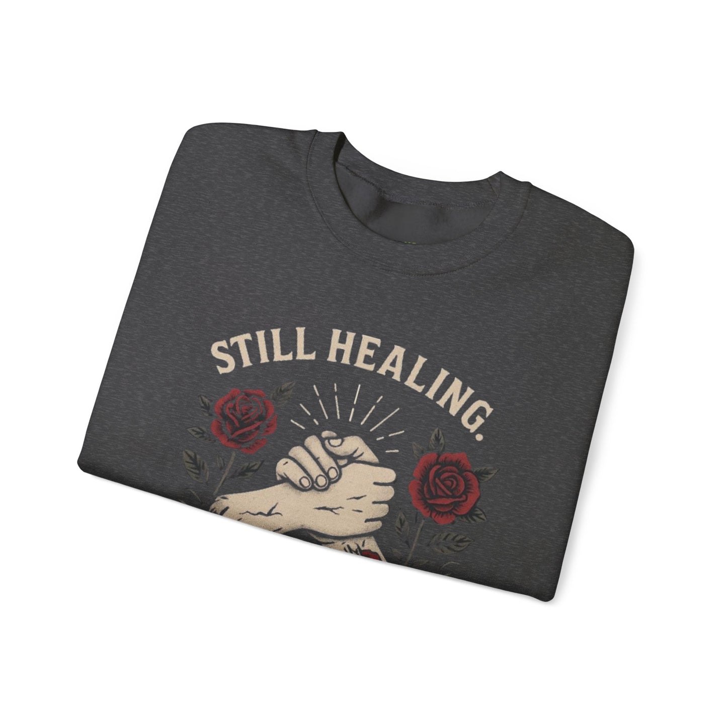 Empowering Healing Sweatshirt, Unisex Crewneck, Gifts for Mental Health Awareness, Comfort Apparel, Inspirational Fashion