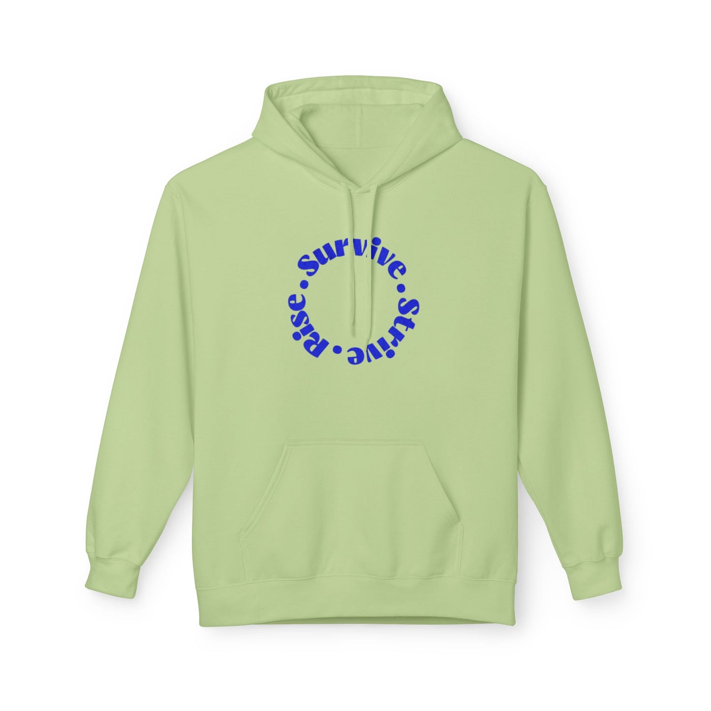 Survive, Shine, Rise Hoodie | Motivational Unisex Fleece Sweatshirt for Daily Inspiration, Gift for Friends, Cozy Loungewear