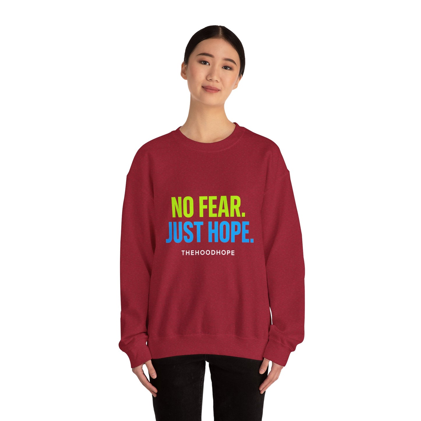 Inspirational Crewneck Sweatshirt | Unisex Hope & Positivity | Gift for Friends, Motivational Apparel, Cozy Sweatshirt