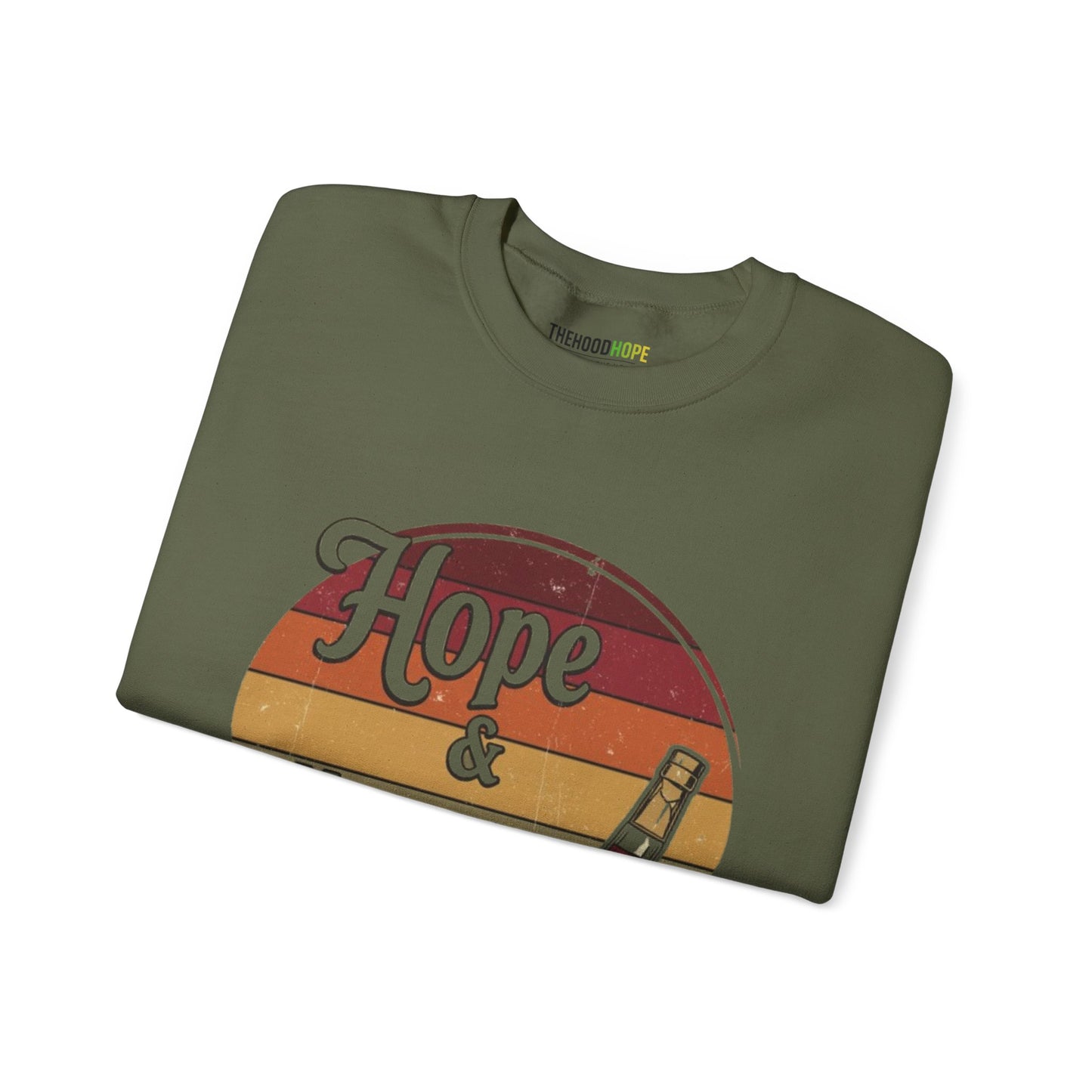 Hope & Hennessy Crewneck Sweatshirt, Unisex Sweatshirt, Vintage Style Apparel, Comfortable Casual Wear, Gift Idea for Friends