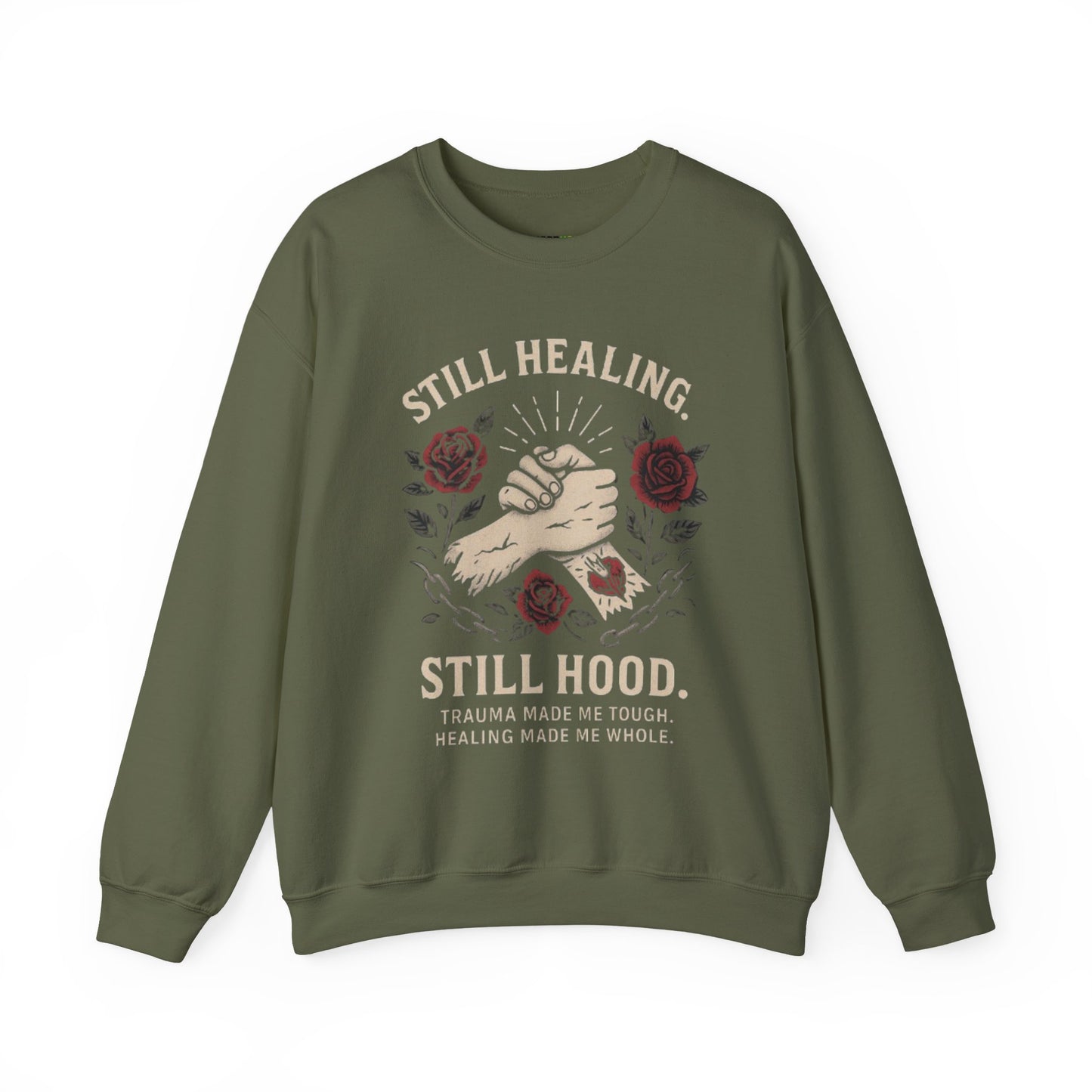 Empowering Healing Sweatshirt, Unisex Crewneck, Gifts for Mental Health Awareness, Comfort Apparel, Inspirational Fashion