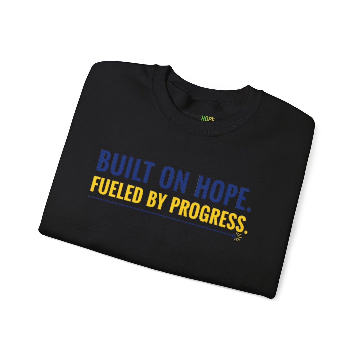 Hope & Progress Crewneck Sweatshirt, Inspirational Apparel, Cozy Layer, Gifts for Friends, Motivational Sweatshirt