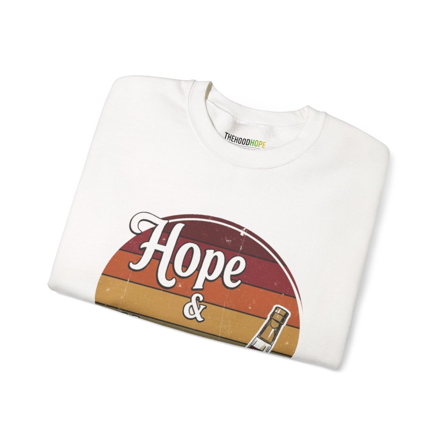 Hope & Hennessy Crewneck Sweatshirt, Unisex Sweatshirt, Vintage Style Apparel, Comfortable Casual Wear, Gift Idea for Friends