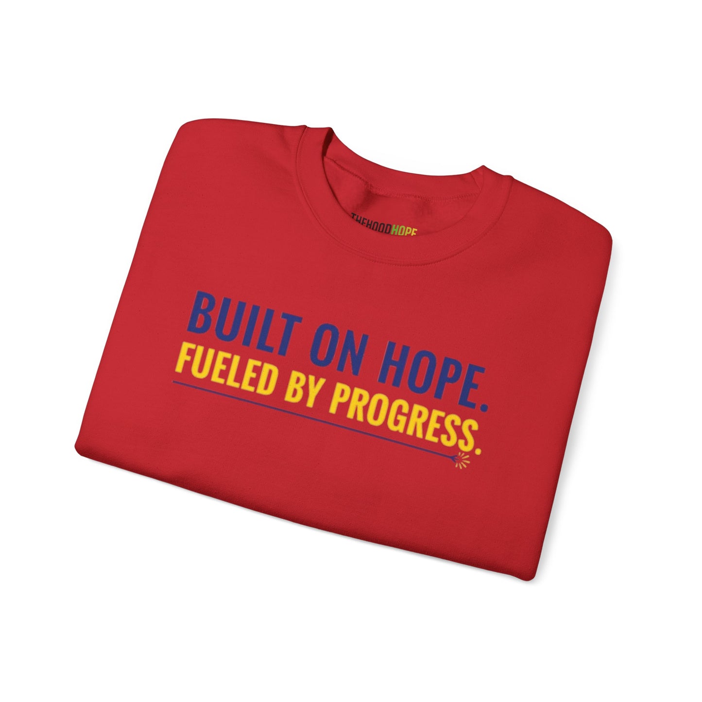 Hope & Progress Crewneck Sweatshirt, Inspirational Apparel, Cozy Layer, Gifts for Friends, Motivational Sweatshirt