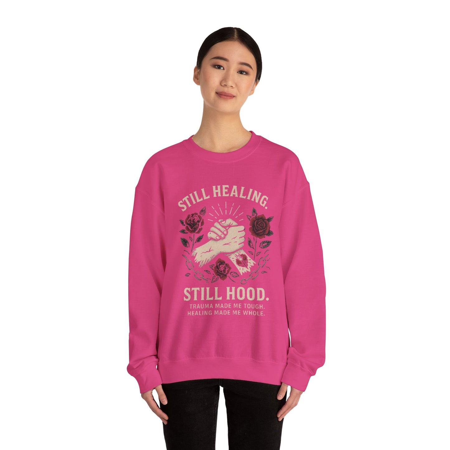 Empowering Healing Sweatshirt, Unisex Crewneck, Gifts for Mental Health Awareness, Comfort Apparel, Inspirational Fashion