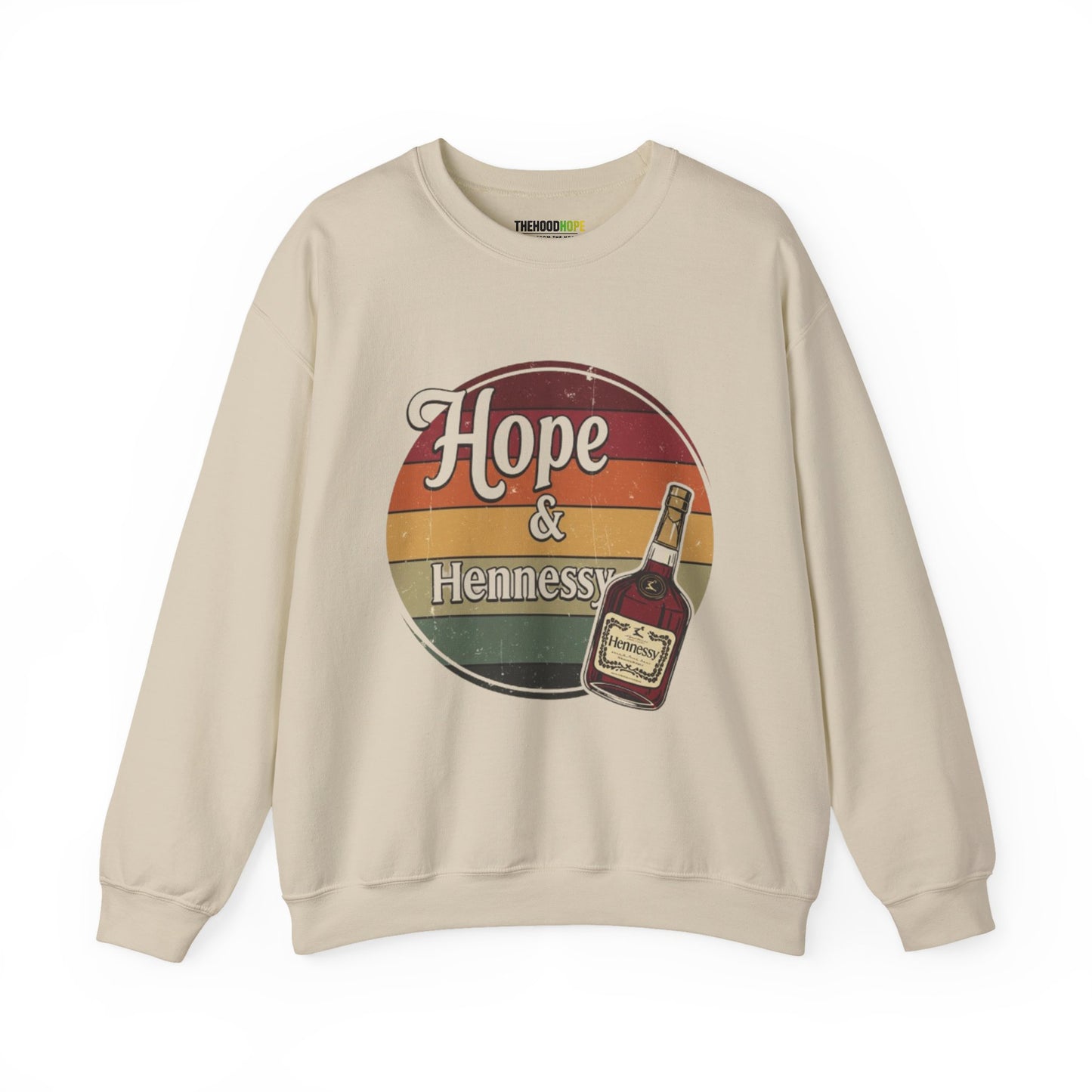Hope & Hennessy Crewneck Sweatshirt, Unisex Sweatshirt, Vintage Style Apparel, Comfortable Casual Wear, Gift Idea for Friends