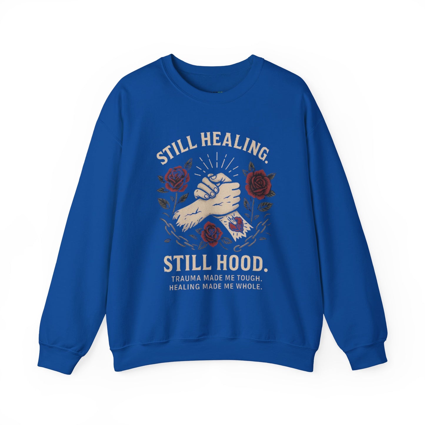 Empowering Healing Sweatshirt, Unisex Crewneck, Gifts for Mental Health Awareness, Comfort Apparel, Inspirational Fashion