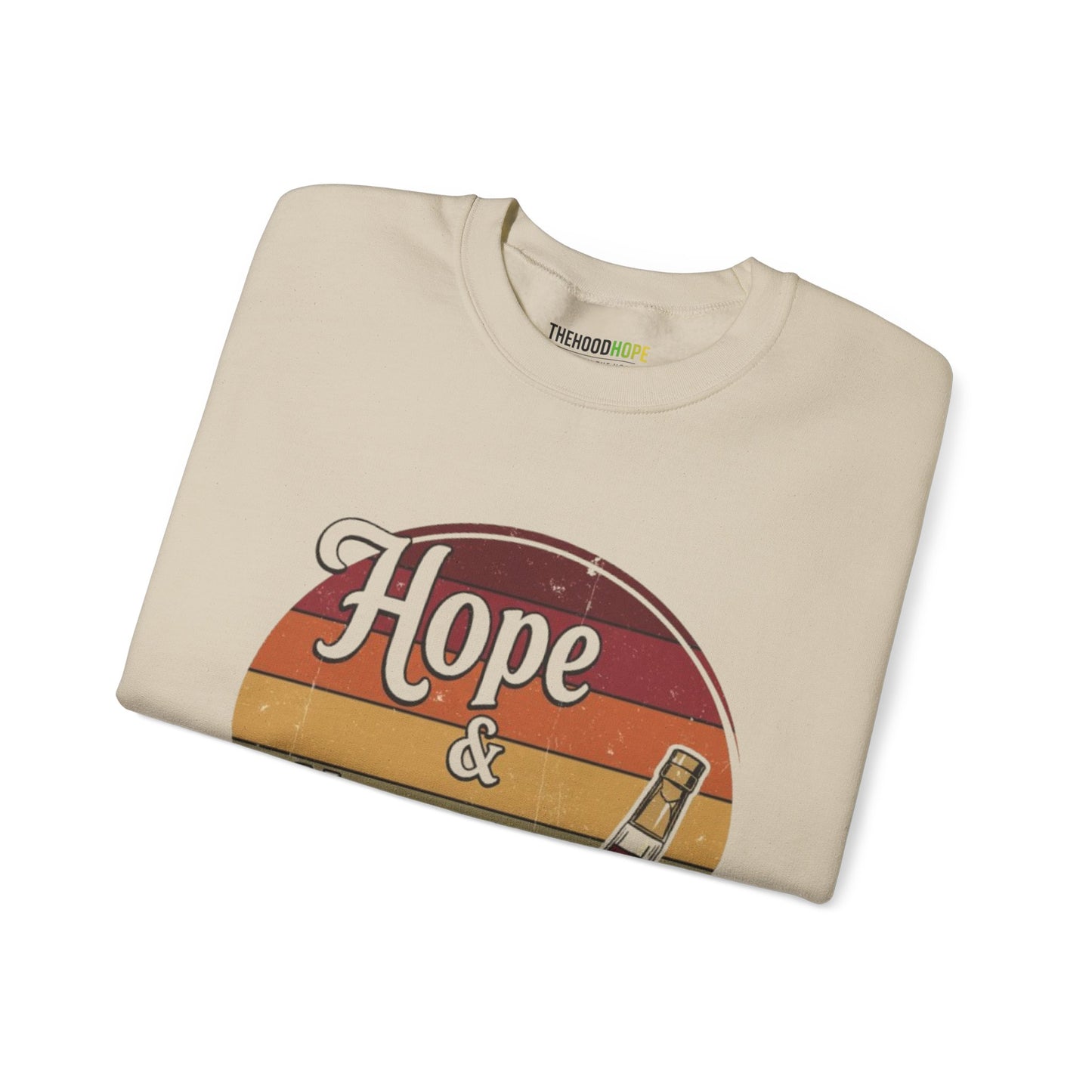 Hope & Hennessy Crewneck Sweatshirt, Unisex Sweatshirt, Vintage Style Apparel, Comfortable Casual Wear, Gift Idea for Friends