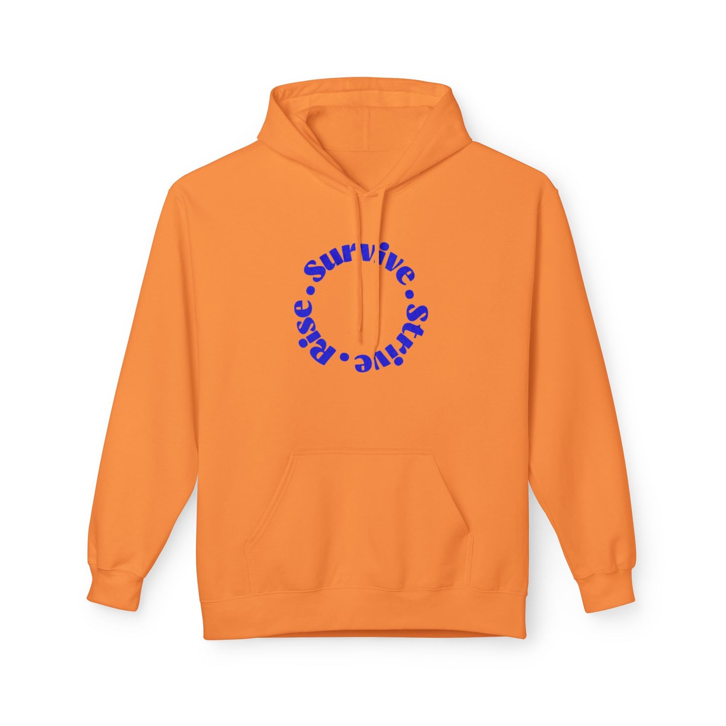 Survive, Shine, Rise Hoodie | Motivational Unisex Fleece Sweatshirt for Daily Inspiration, Gift for Friends, Cozy Loungewear