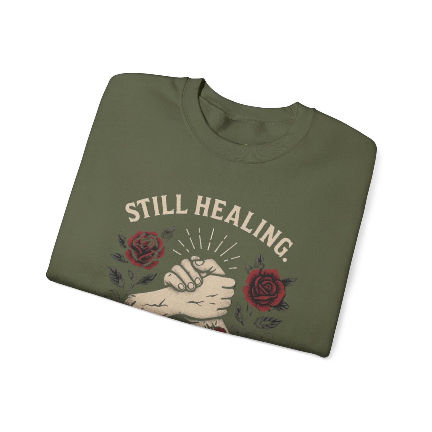 Empowering Healing Sweatshirt, Unisex Crewneck, Gifts for Mental Health Awareness, Comfort Apparel, Inspirational Fashion