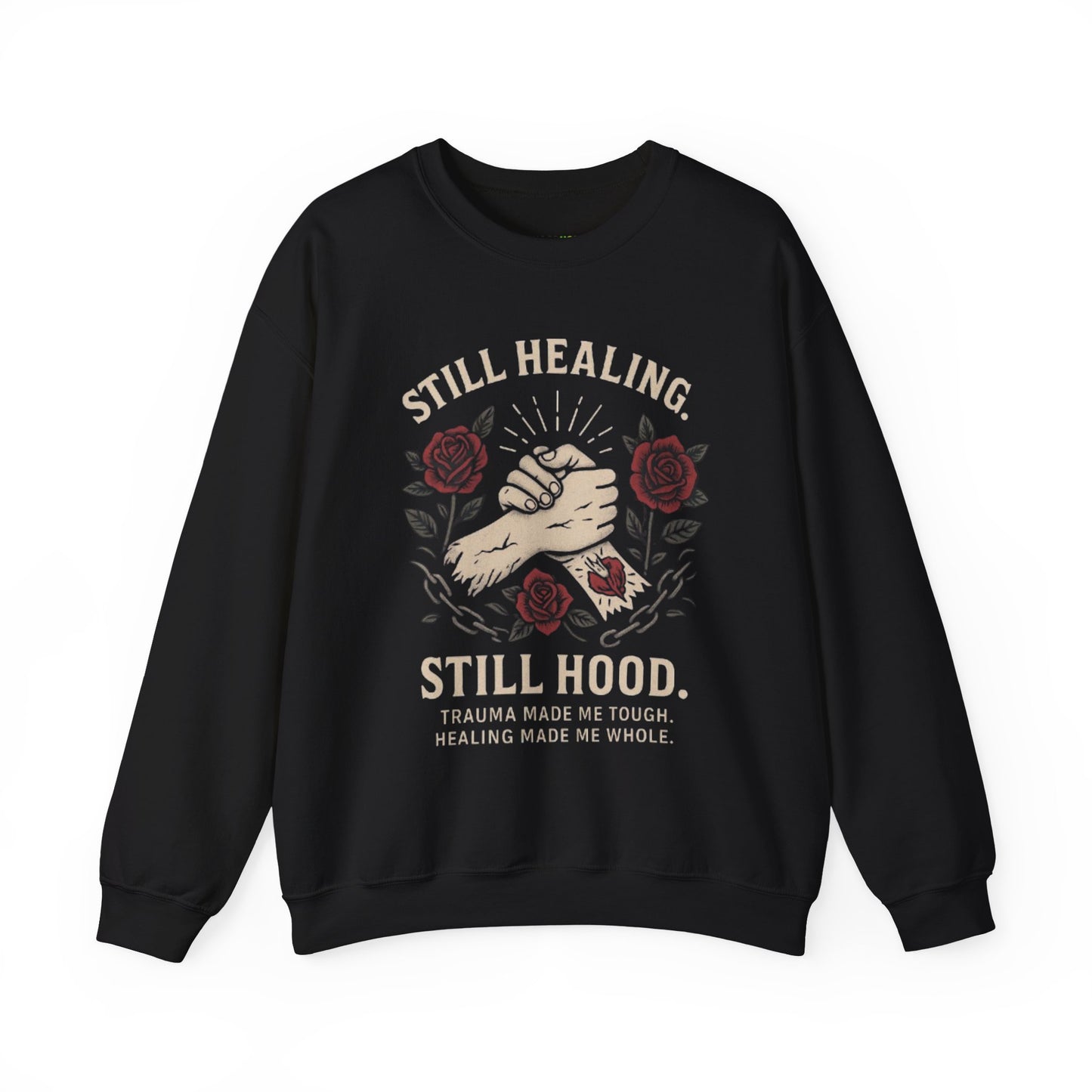 Empowering Healing Sweatshirt, Unisex Crewneck, Gifts for Mental Health Awareness, Comfort Apparel, Inspirational Fashion