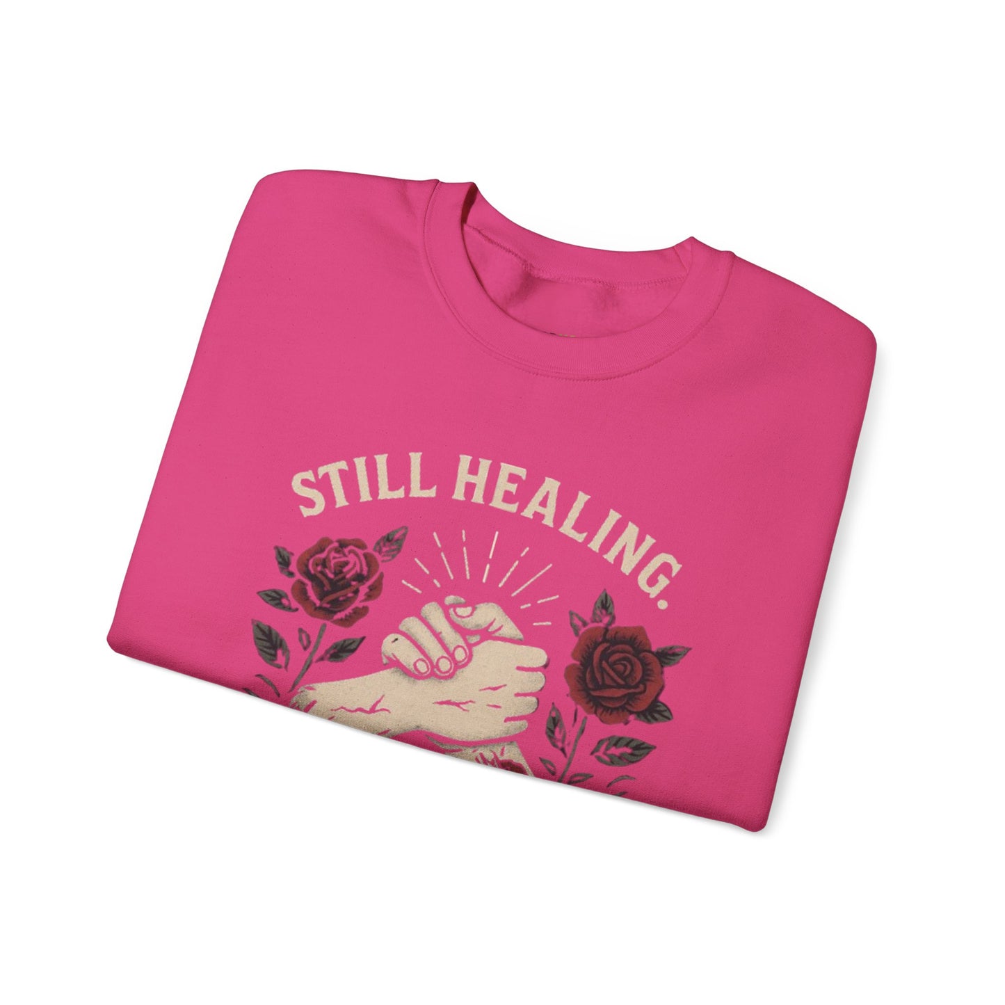 Empowering Healing Sweatshirt, Unisex Crewneck, Gifts for Mental Health Awareness, Comfort Apparel, Inspirational Fashion