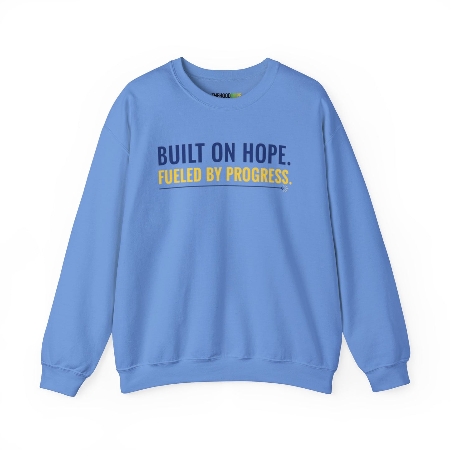 Hope & Progress Crewneck Sweatshirt, Inspirational Apparel, Cozy Layer, Gifts for Friends, Motivational Sweatshirt