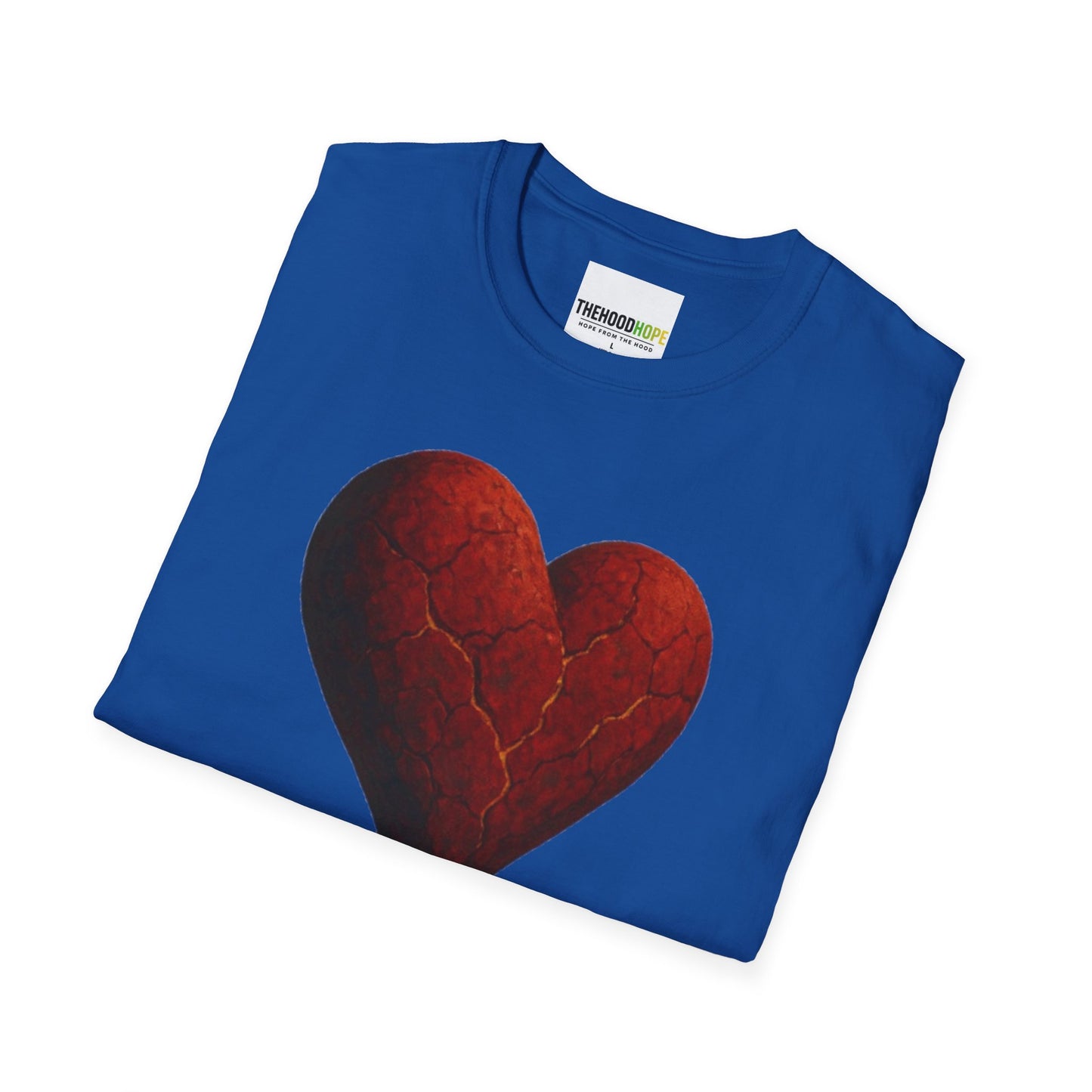 Cracked, Not Crushed Unisex T-Shirt | Inspirational Tee | Heart Design | Gift for Friends | Motivational Clothing