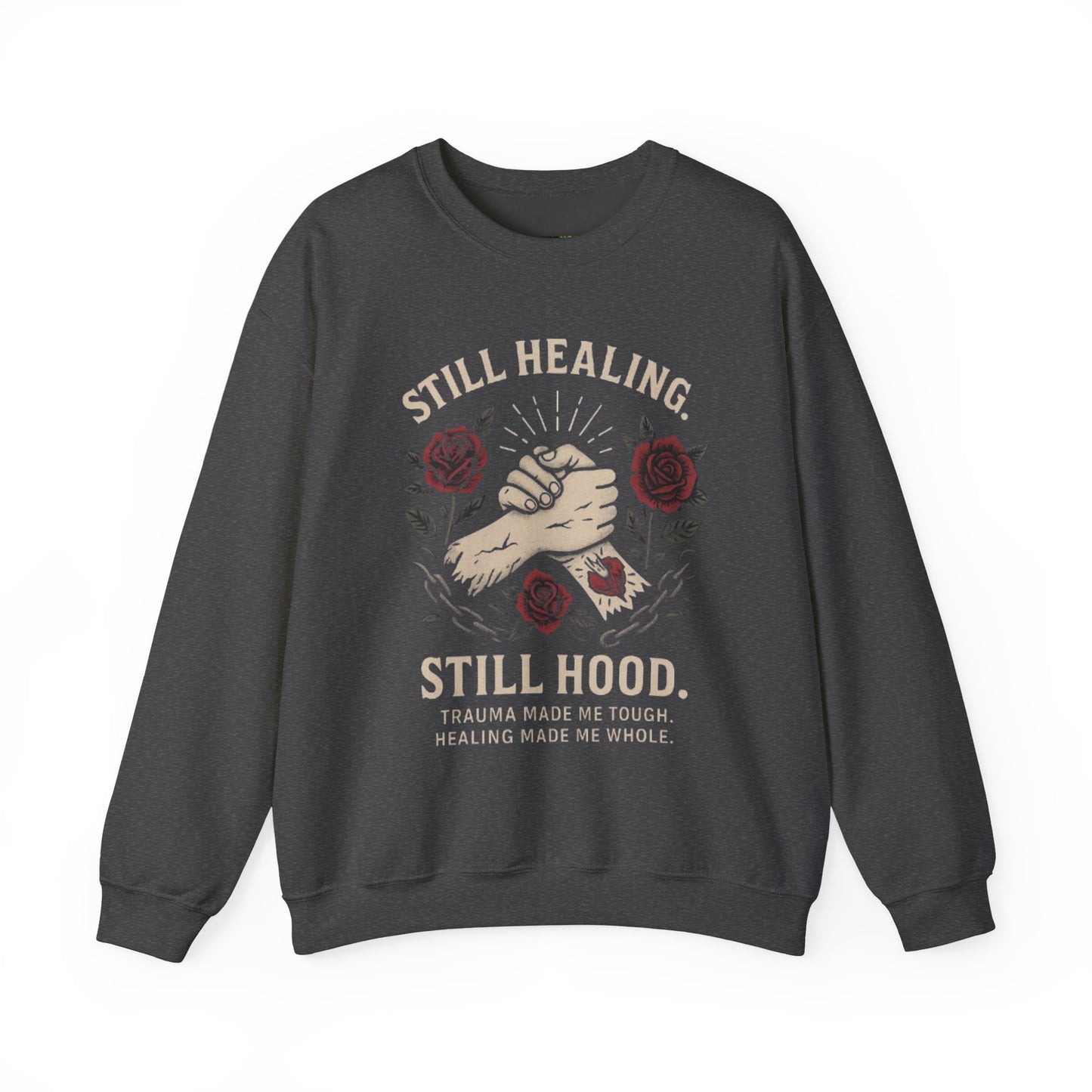 Empowering Healing Sweatshirt, Unisex Crewneck, Gifts for Mental Health Awareness, Comfort Apparel, Inspirational Fashion