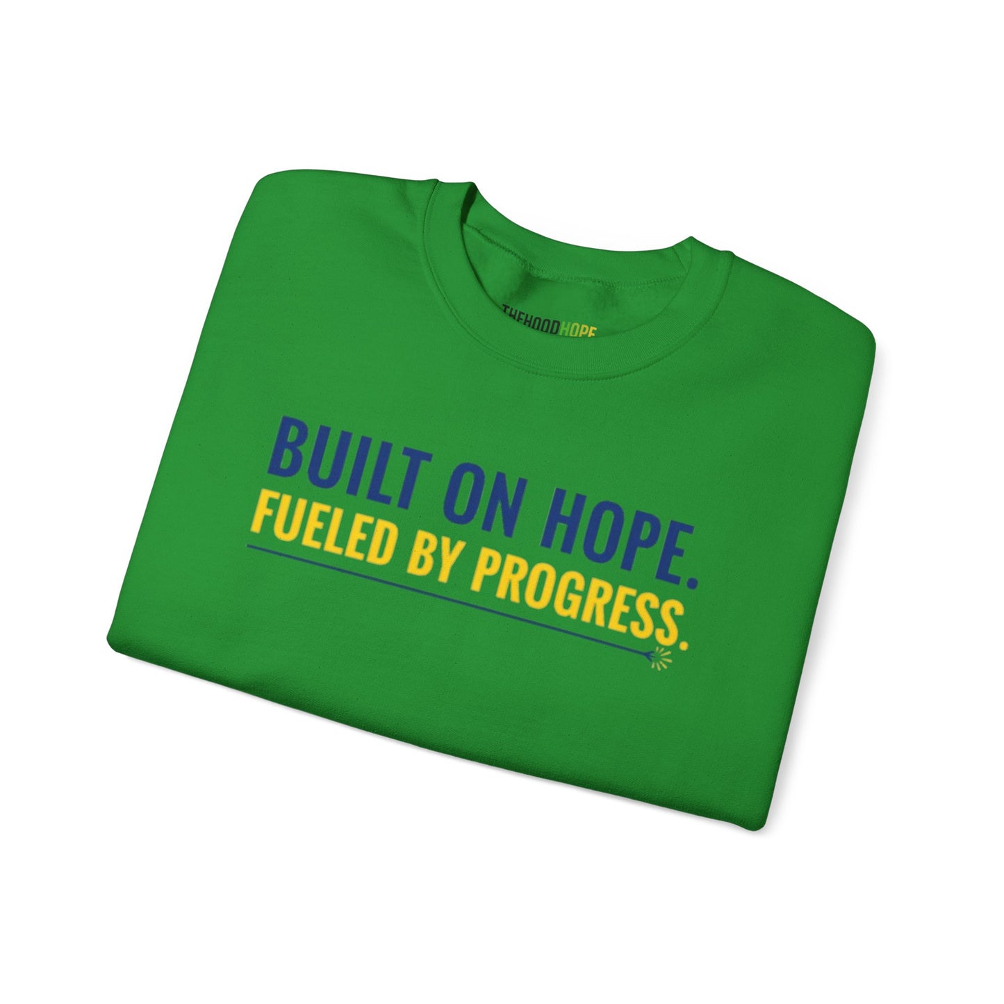 Hope & Progress Crewneck Sweatshirt, Inspirational Apparel, Cozy Layer, Gifts for Friends, Motivational Sweatshirt