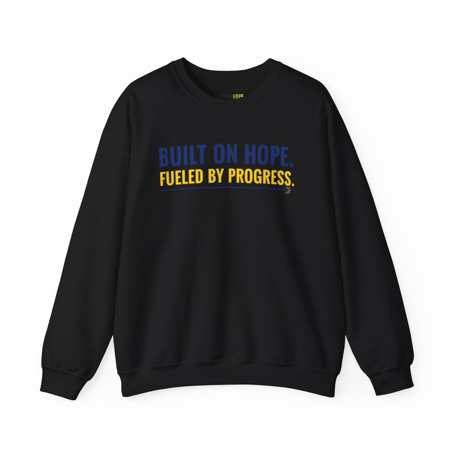 Hope & Progress Crewneck Sweatshirt, Inspirational Apparel, Cozy Layer, Gifts for Friends, Motivational Sweatshirt