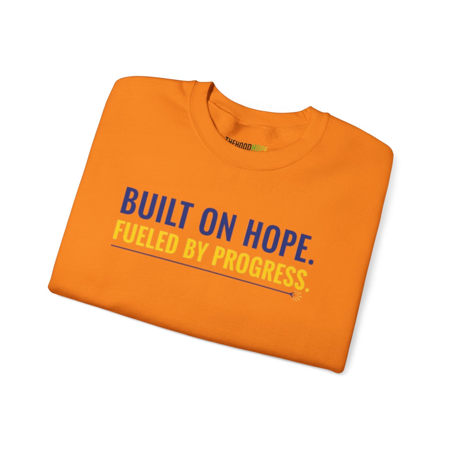 Hope & Progress Crewneck Sweatshirt, Inspirational Apparel, Cozy Layer, Gifts for Friends, Motivational Sweatshirt