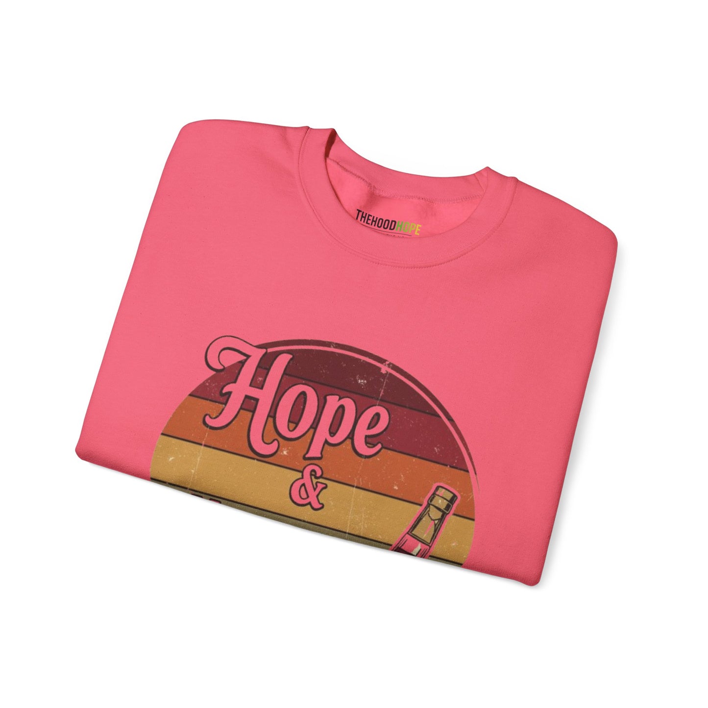 Hope & Hennessy Crewneck Sweatshirt, Unisex Sweatshirt, Vintage Style Apparel, Comfortable Casual Wear, Gift Idea for Friends