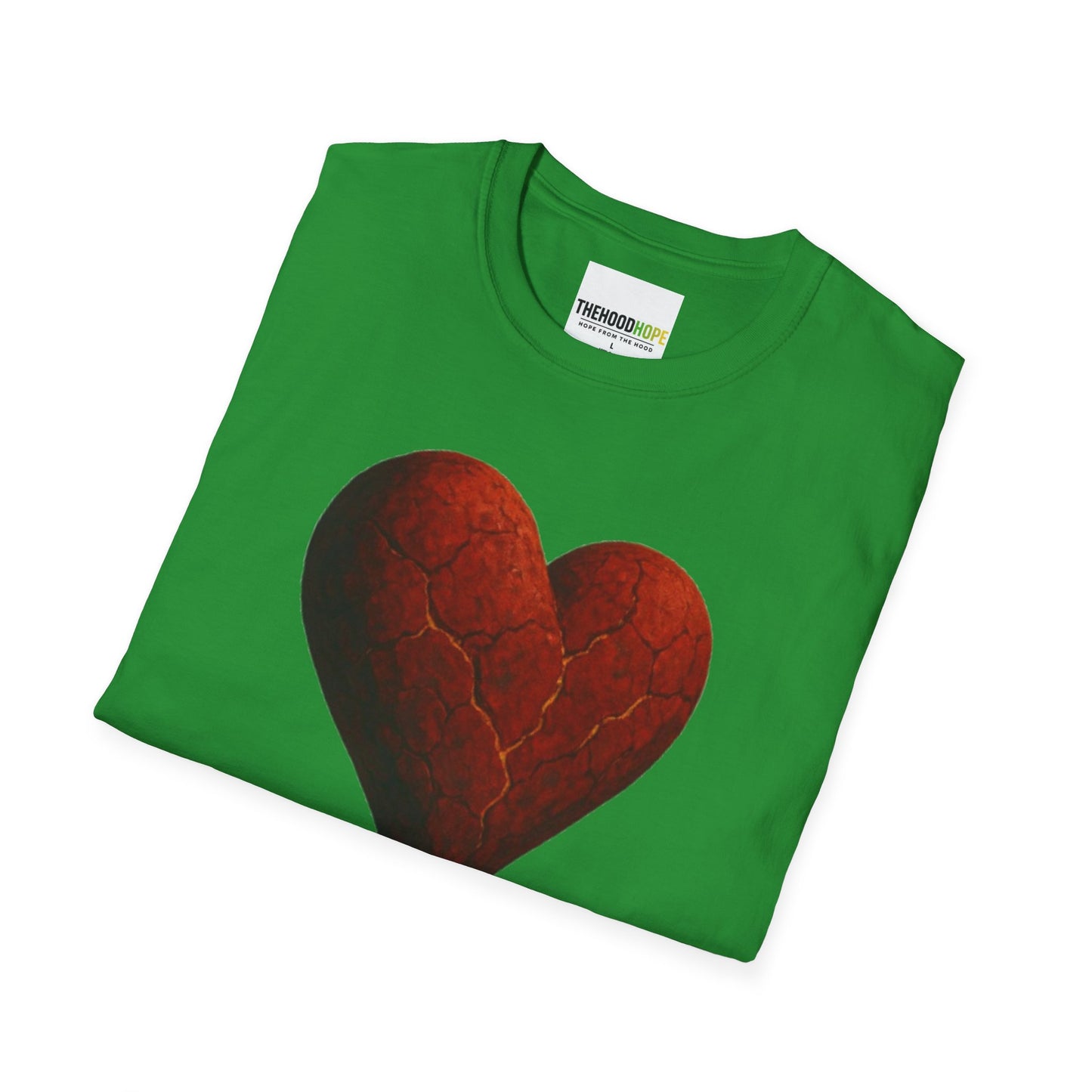 Cracked, Not Crushed Unisex T-Shirt | Inspirational Tee | Heart Design | Gift for Friends | Motivational Clothing