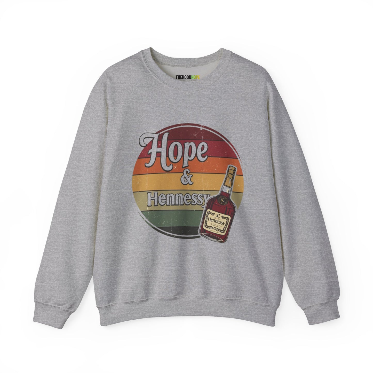 Hope & Hennessy Crewneck Sweatshirt, Unisex Sweatshirt, Vintage Style Apparel, Comfortable Casual Wear, Gift Idea for Friends
