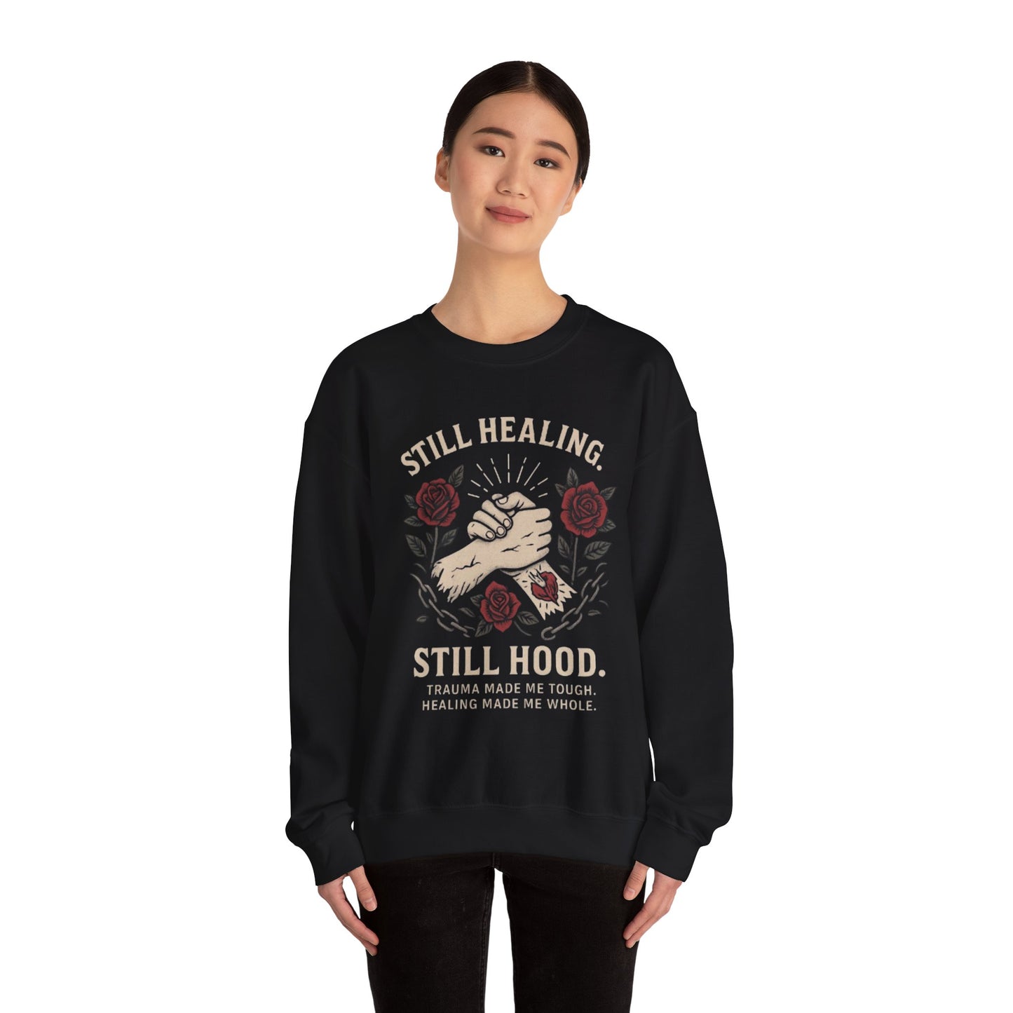 Empowering Healing Sweatshirt, Unisex Crewneck, Gifts for Mental Health Awareness, Comfort Apparel, Inspirational Fashion