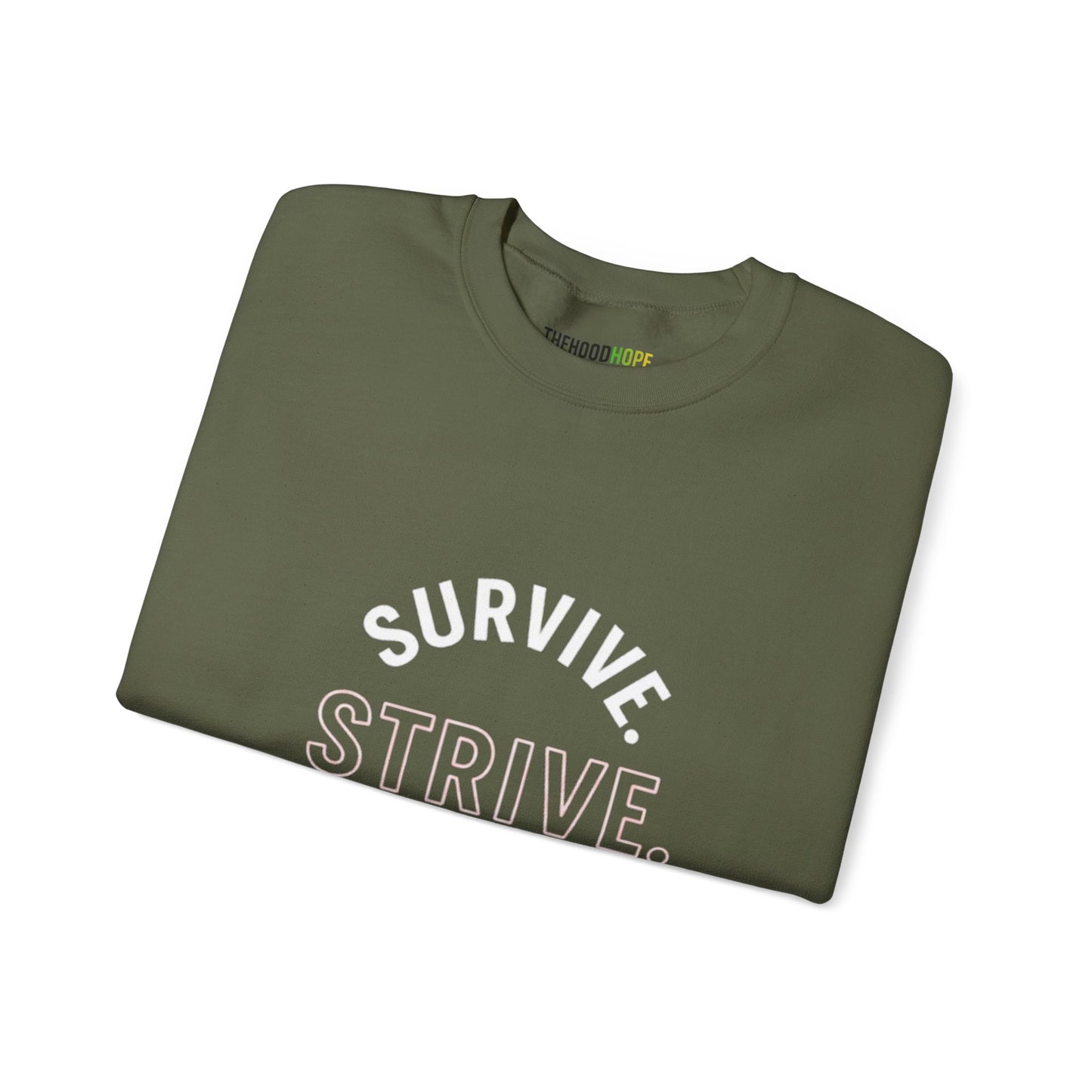 Empowerment Crewneck Sweatshirt: Survive, Strive, Rise - Motivational Apparel, Unisex Sweatshirt, Cozy Gift, Inspirational Fashion, [...]