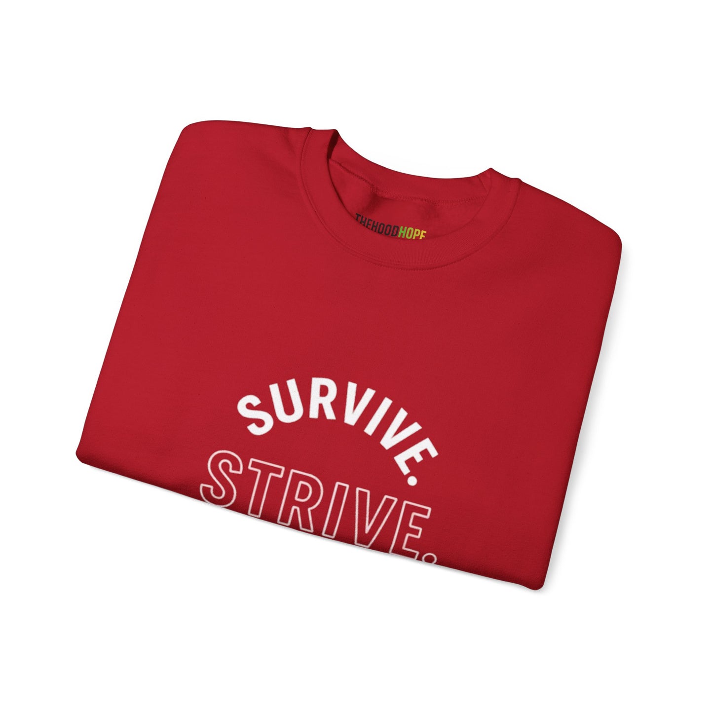 Empowerment Crewneck Sweatshirt: Survive, Strive, Rise - Motivational Apparel, Unisex Sweatshirt, Cozy Gift, Inspirational Fashion, [...]