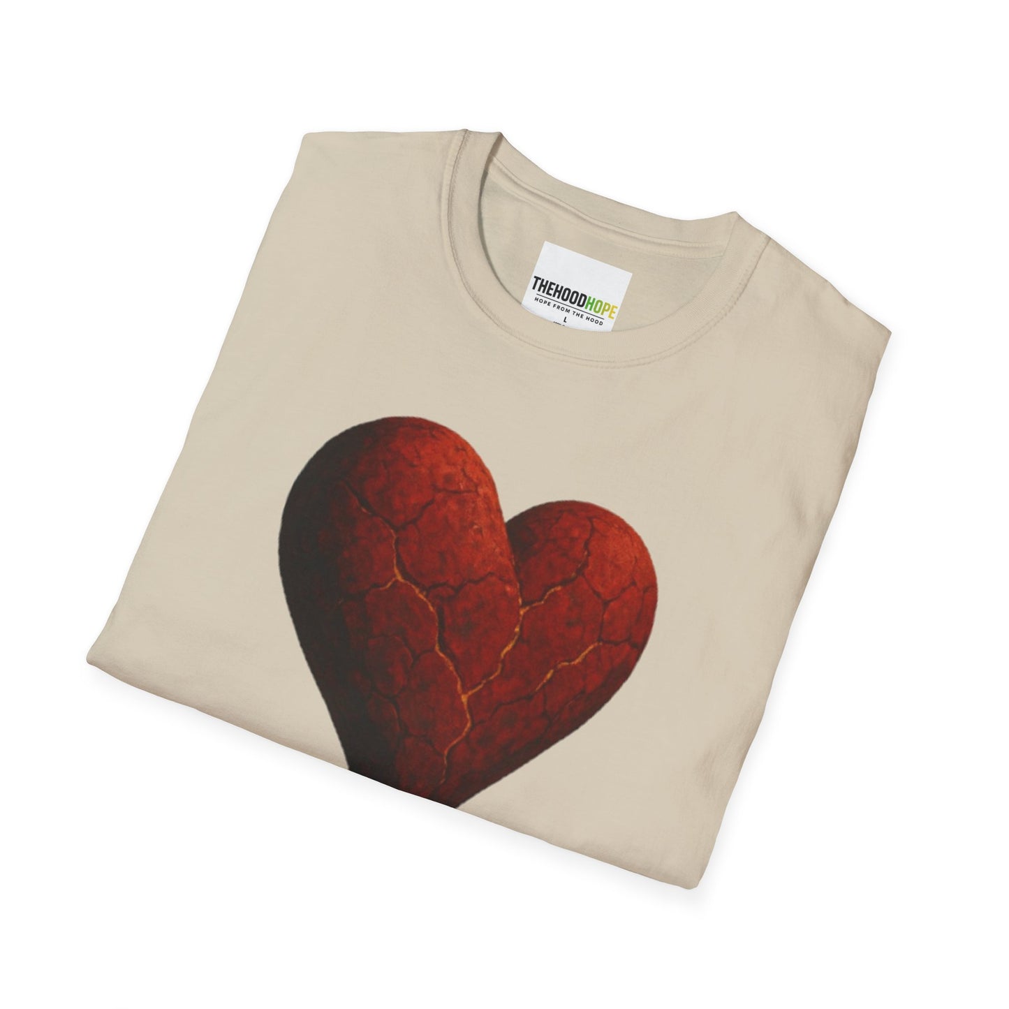 Cracked, Not Crushed Unisex T-Shirt | Inspirational Tee | Heart Design | Gift for Friends | Motivational Clothing
