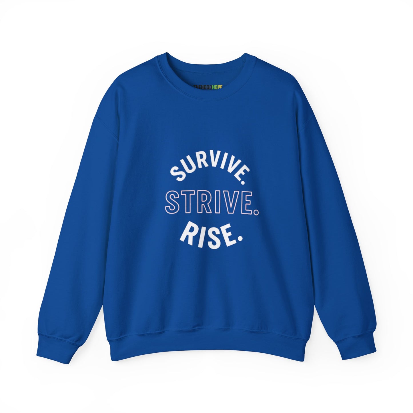 Empowerment Crewneck Sweatshirt: Survive, Strive, Rise - Motivational Apparel, Unisex Sweatshirt, Cozy Gift, Inspirational Fashion, [...]