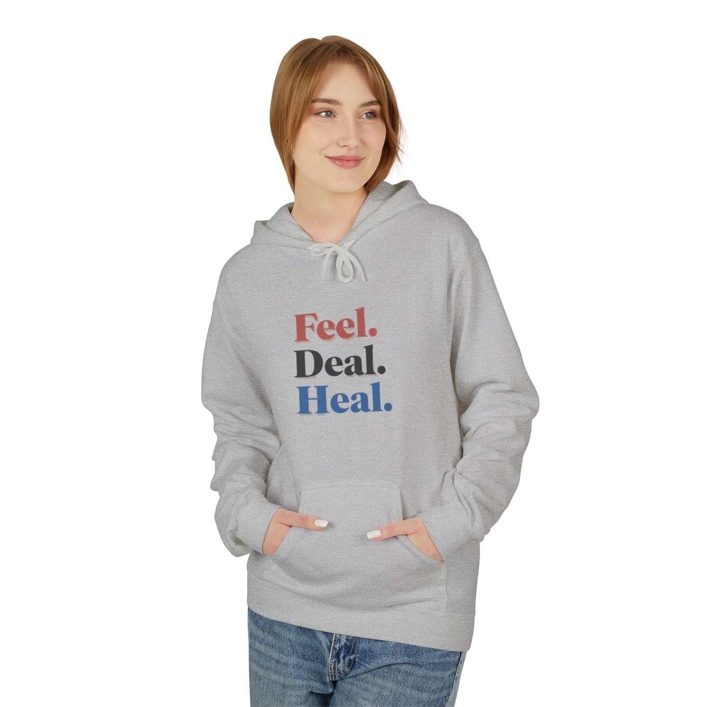 Unisex Motivational Hoodie | Feel. Deal. Heal. | Softstyle Fleece | Inspirational Gift | Comfortable Casual Wear | Cozy Sweatshirt for [...]