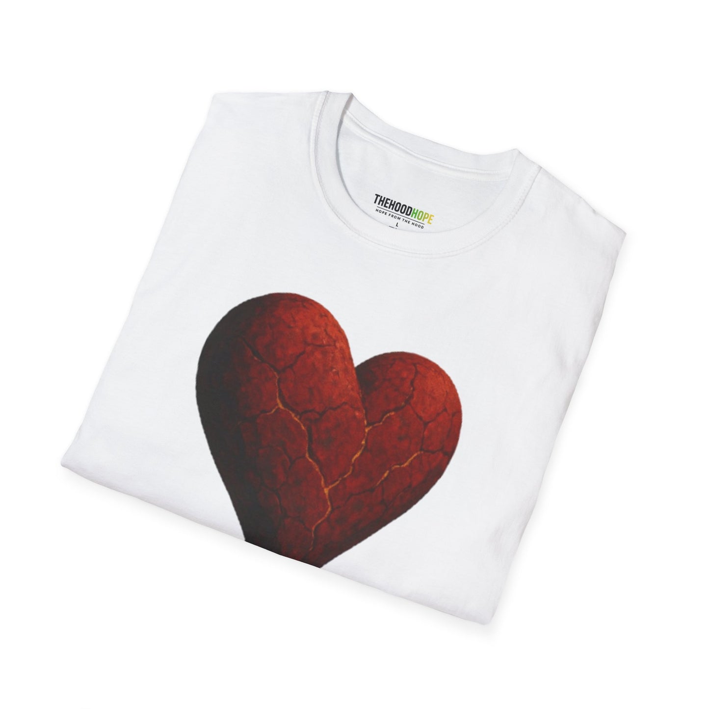 Cracked, Not Crushed Unisex T-Shirt | Inspirational Tee | Heart Design | Gift for Friends | Motivational Clothing