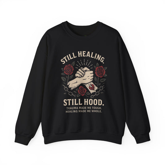 Empowering Healing Sweatshirt, Unisex Crewneck, Gifts for Mental Health Awareness, Comfort Apparel, Inspirational Fashion