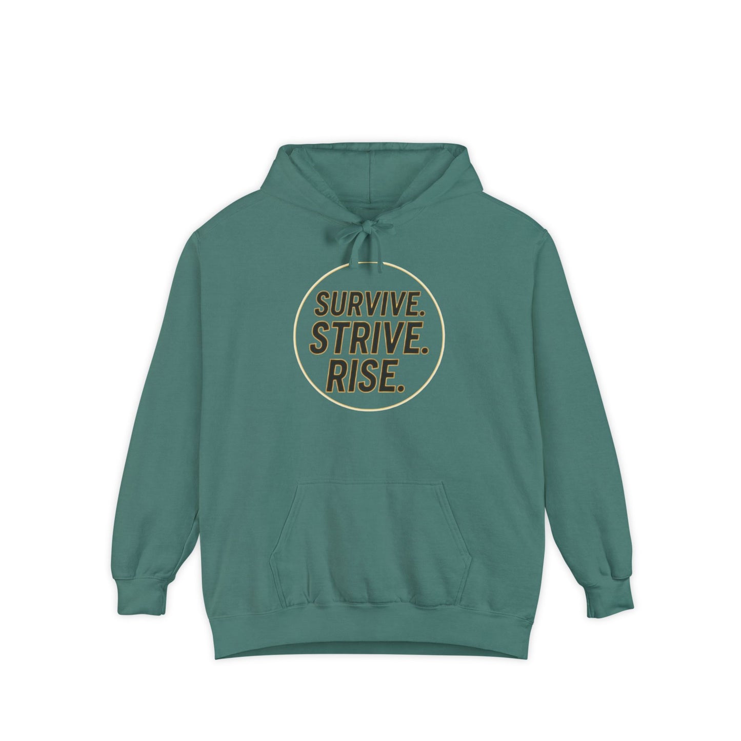 Survive. Strive. Rise. Unisex Garment-Dyed Hoodie, Motivational Hoodie, Cozy Sweatshirt, Gift for Him/Her, Casual Wear, Inspirational [...]