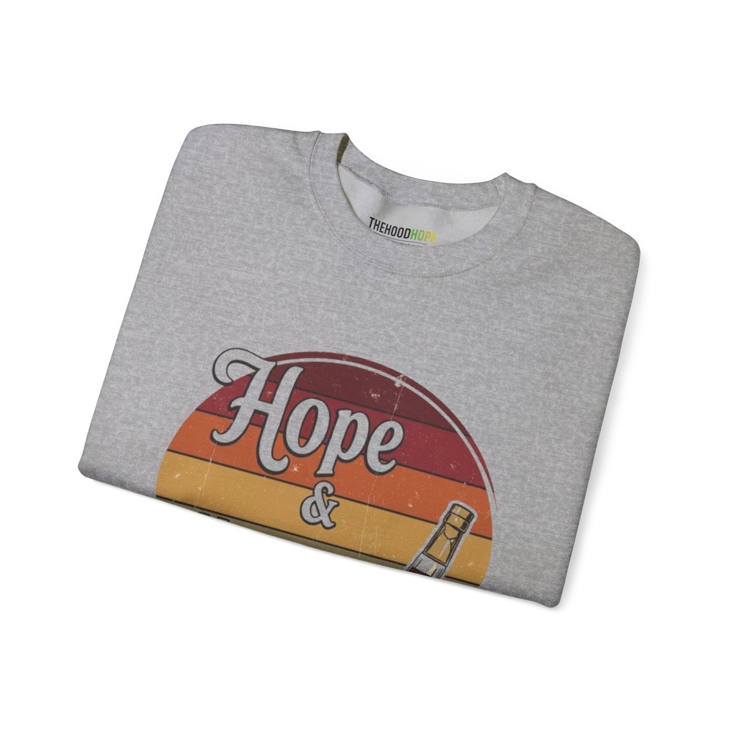 Hope & Hennessy Crewneck Sweatshirt, Unisex Sweatshirt, Vintage Style Apparel, Comfortable Casual Wear, Gift Idea for Friends