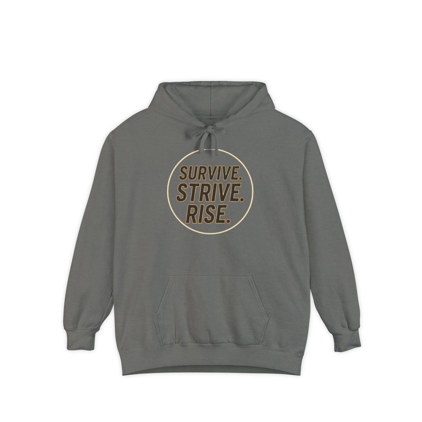 Survive. Strive. Rise. Unisex Garment-Dyed Hoodie, Motivational Hoodie, Cozy Sweatshirt, Gift for Him/Her, Casual Wear, Inspirational [...]