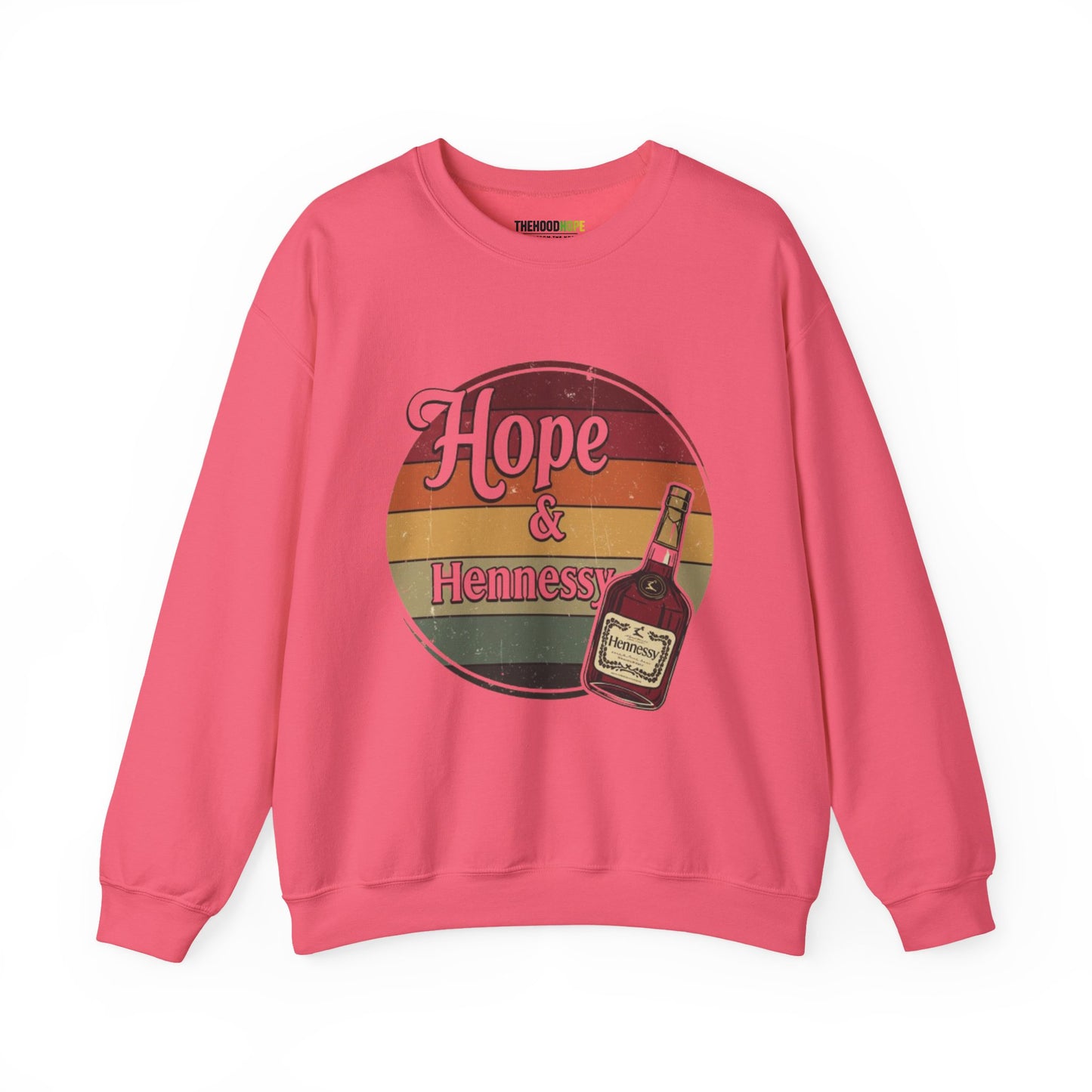 Hope & Hennessy Crewneck Sweatshirt, Unisex Sweatshirt, Vintage Style Apparel, Comfortable Casual Wear, Gift Idea for Friends