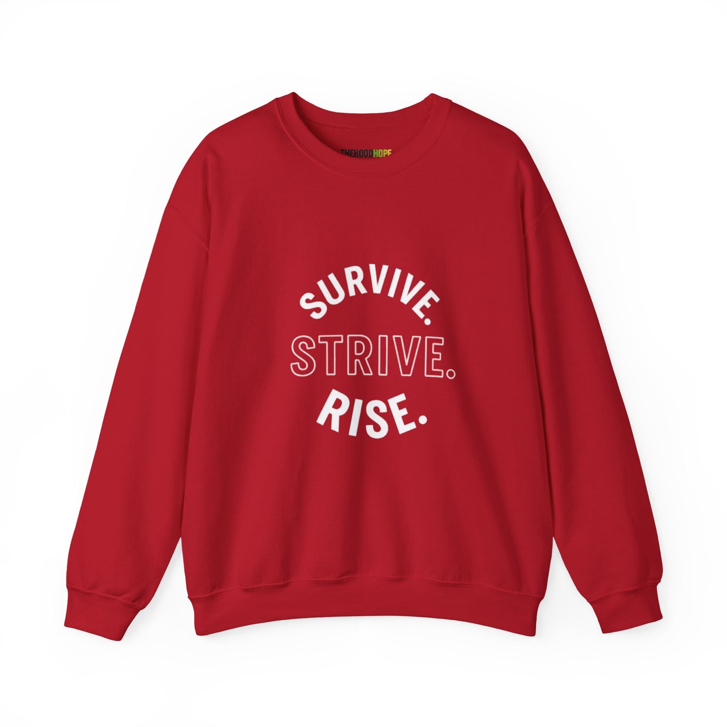 Empowerment Crewneck Sweatshirt: Survive, Strive, Rise - Motivational Apparel, Unisex Sweatshirt, Cozy Gift, Inspirational Fashion, [...]