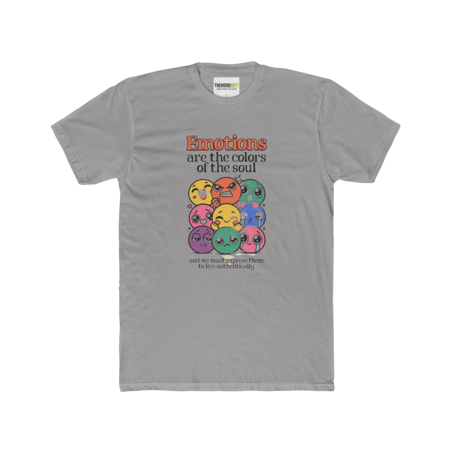 Emotional Colors Unisex Cotton Crew Tee | Express Yourself, Gift for Friends, Casual Wear, Mental Health Awareness, Fun Graphic Tee